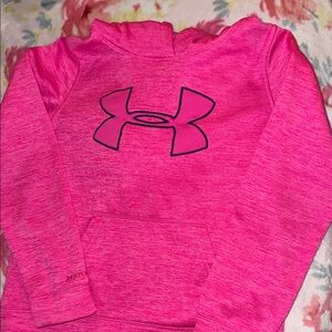 Under Armour Girls' Hot Pink Logo Hoodie